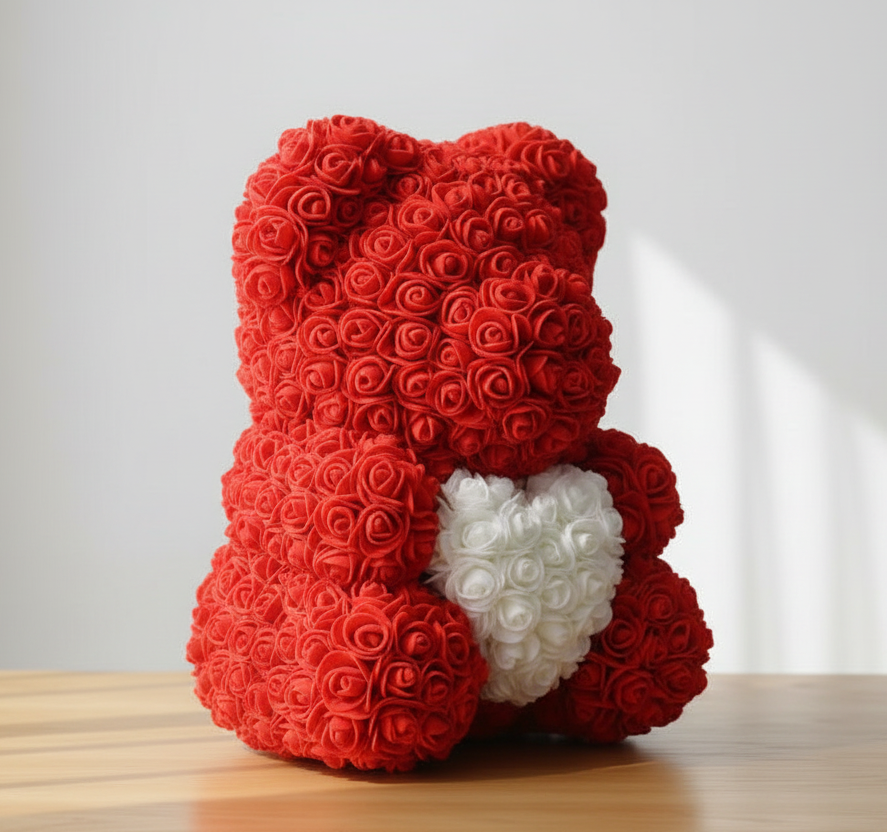 Rose Bear Teddy - 45cm wallay