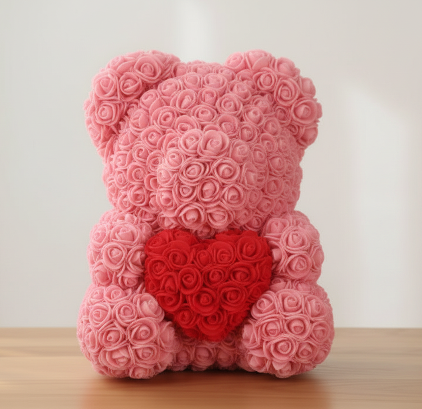 Rose Bear Teddy - 45cm wallay